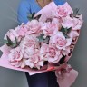 Розовый жемчуг Букет французских роз с доставкой в Ессентуках