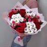 Добрая традиция Букет роз и хризантем с доставкой в Ессентуках