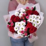 Добрая традиция Букет роз и хризантем с доставкой в Ессентуках