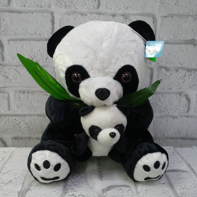 Панда с детёнышем 20255-30 с доставкой в Ессентуках