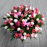 Корзина тюльпанов Прекрасное впечатление с доставкой в Ессентуках