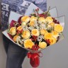 Букет пионовидных роз Sunny  с доставкой в Ессентуках