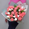 Свежесть Букет с тюльпанами и розами с доставкой в Ессентуках