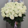 51 высокая белая роза с доставкой в Ессентуках