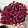 Букет красных пионовидных роз с доставкой в Ессентуках